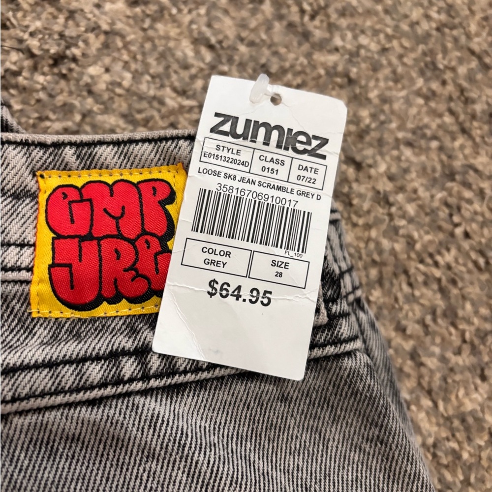 Empyre Black and White Relaxed Men Jeans